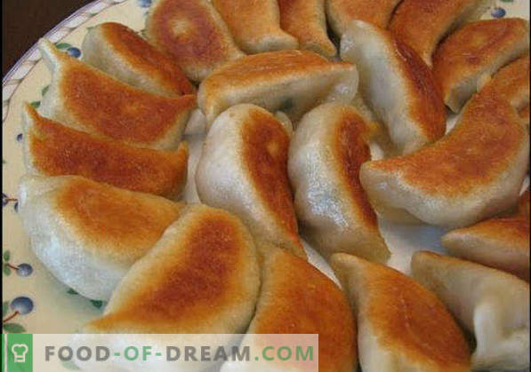 How to fry dumplings in a pan, boiled, frozen