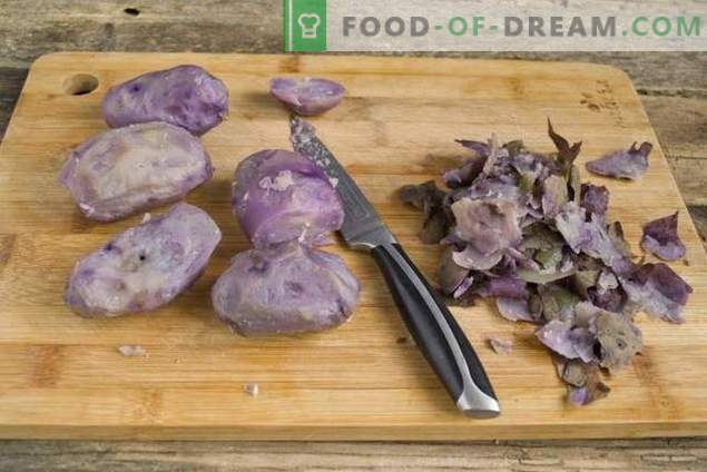 Sałatka wielkopostna z fioletowymi ziemniakami