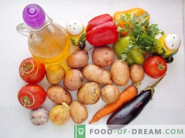 Smażone ziemniaki z warzywami