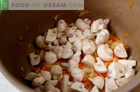 Jęczmienny perłowy w wolnej kuchence: naczynie na czczo. Szybki i bardzo prosty: foto-przepis na robienie jęczmienia z grzybami