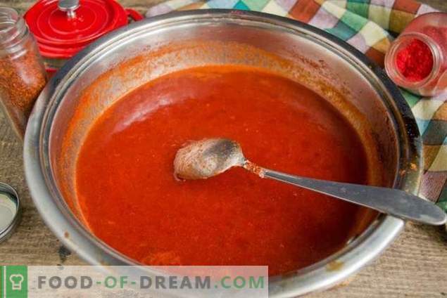 Domowe keczup pomidorowy i śliwki zimowe