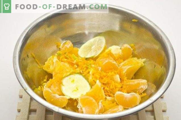 Pomarańczowy kurd z limonką i mandarynkami