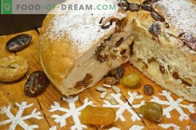Słodki świąteczny chleb z kumkwatem i figami