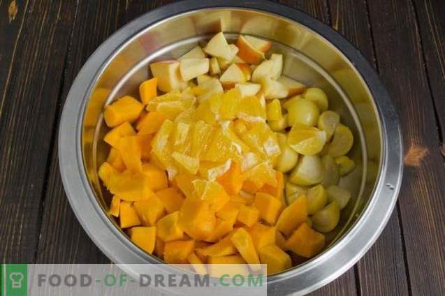 Dżem dyniowy z pęcherzycą, jabłkami i pomarańczą