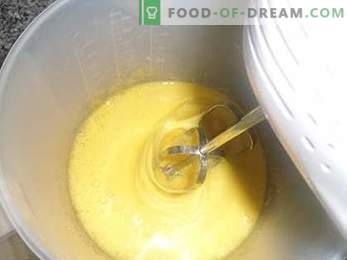 Jak ugotować ciasto Mleko Birda z kaszą manną, szczegółowy przepis.