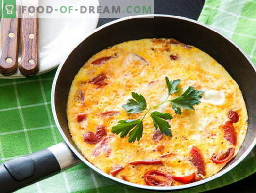 Omlet with Tomatoes - Sprawdzone przepisy. Jak gotować i robić omlet z pomidorami.