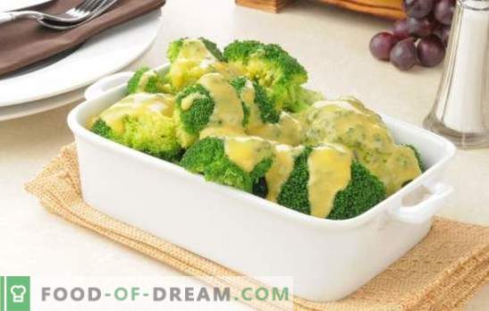 Brokuły w kremowym sosie z gałką muszkatołową, serem, grzybami. Przepisy na gotowane i pieczone brokuły w sosie śmietanowym