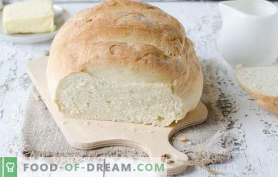 Biały chleb w piekarniku - pyszne domowe ciasta. Najlepsze przepisy na biały chleb w piekarniku na wodzie, mleku, jogurcie