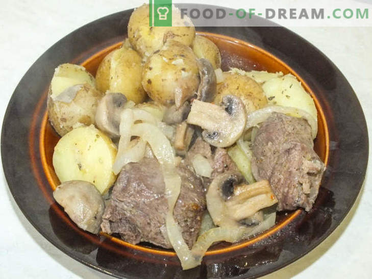 Pieczona w folii soczysta wołowina z grzybami - przepis na pyszne danie z tajemnicą