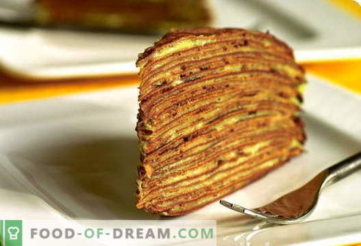 Pancake Cake - najlepsze przepisy. Jak prawidłowo i smacznie upiec ciasto na naleśniki.