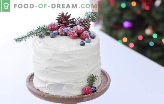 Ciasto „Zima” - piękne, świąteczne, oryginalne! Proste domowe przepisy na ciasto „Zima” ze śmietaną, czekoladą, śmietaną