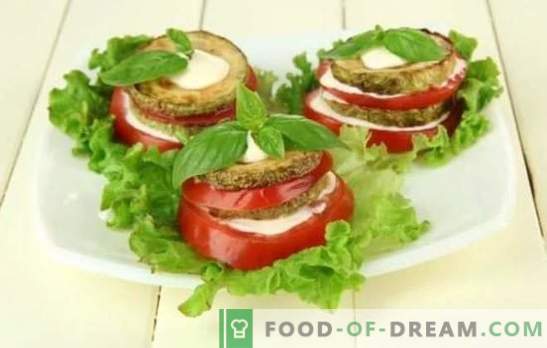 Zucchini Snacks with Tomatoes - oryginalna potrawa z prostych produktów! Sprawdzone przekąski cukinii z pomidorami: smaż, dusić i piec