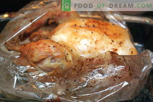 Kurczak w rękawie - najlepsze przepisy. Jak prawidłowo i smacznie ugotować kurczaka do pieczenia.