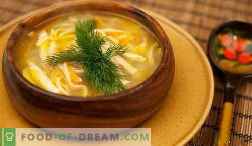 Zupa z makaronem - najlepsze przepisy. Jak prawidłowo i smacznie gotować zupę z makaronem.