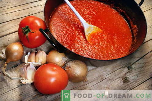 Sos pomidorowy - najlepsze przepisy. Jak prawidłowo i gotować sos pomidorowy.