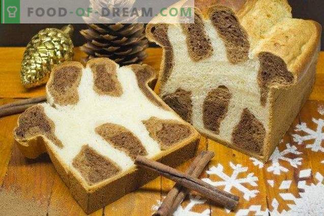 Leopard brioche - słodki chleb na Boże Narodzenie
