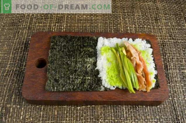 Sushi Temaki z awokado i pstrągiem