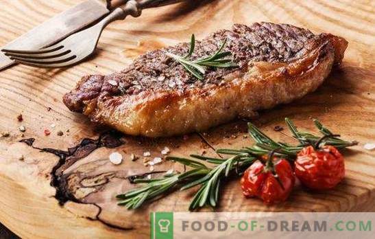 Goveji zrezek v pečici - za prave ljubitelje mesa. Kako kuhati okusno in sočno govejega zrezka v pečici