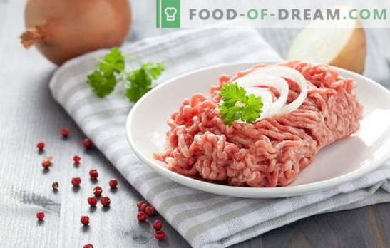 Mielone dania z wołowiny - przepis na właściwy półprodukt. Domowe dania z mielonego mięsa: pyszne przepisy kulinarne