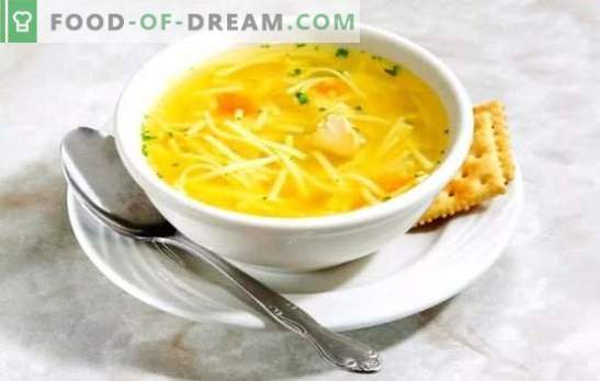 Noodle Soup: krok po kroku przepis na tradycyjny pierwszy kurs. Warianty zupy makaronowej (krok po kroku)