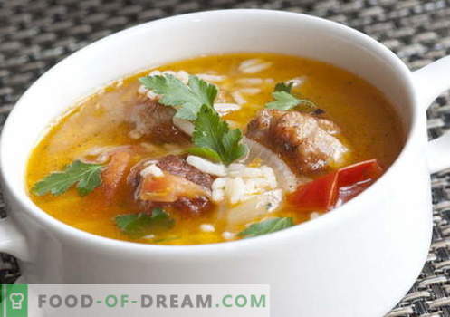 Zuppe con riso - le migliori ricette. Come cucinare correttamente e gustoso zuppa con riso.