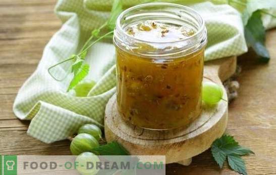 Emerald gooseberry jam - niesamowity kawałek! Różne preparaty dżemu szmaragdowego agrestowego