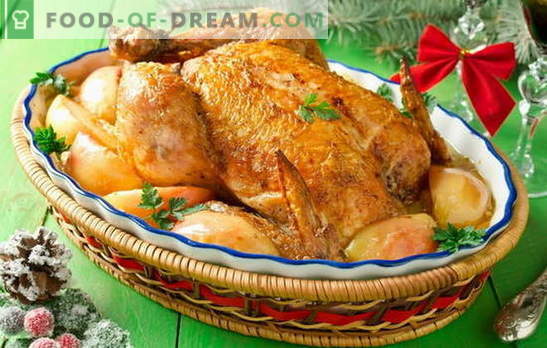 Kurczak z jabłkami w piekarniku - to nie żart! Przepisy o smaku kurczaka z jabłkami w piekarniku: całe i plasterki