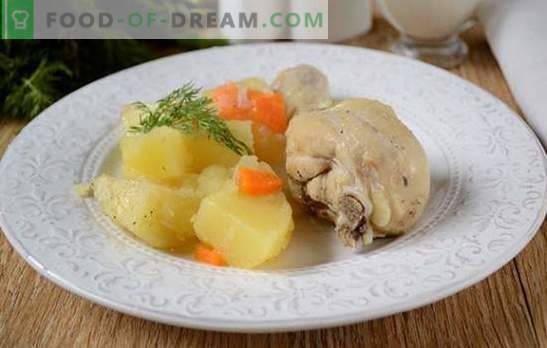 Jak ugasić ziemniaki kurczakiem w wolnej kuchence: świetna kolacja za pół godziny! Foto-przepis krok po kroku na gulasz z kurczaka z ziemniakami w wolnej kuchence