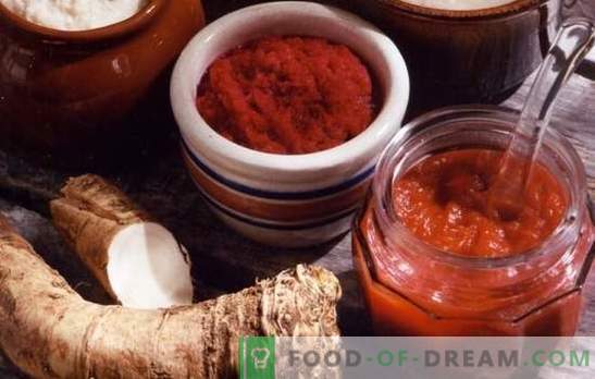 Adjika z chrzanem - ostra korzyść na Twoim stole! Wybór najlepszych receptur na gotowanie adzhika z chrzanem