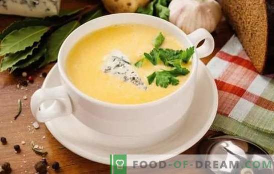 Zupa serowa w przepisie krok po kroku z sera topionego i sera twardego. Przepisy na zupę serową z warzywami, kurczakiem, ryżem, śmietaną