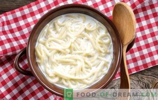 Zupa mleczna w wolnej kuchence - smak dzieciństwa. Przepisy na zupy mleczne w wolnej kuchence z makaronem, makaronem, ryżem