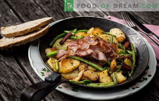 Kartupeļi ar gaļu pannā - tradīcija! Labākās ceptu kartupeļu receptes ar gaļu pannā: ar malto gaļu, krējumu, dārzeņiem