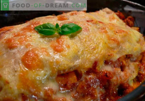 Klasyczna lasagne - odpowiednie przepisy. Jak szybko i smacznie gotować klasyczną lasagne.