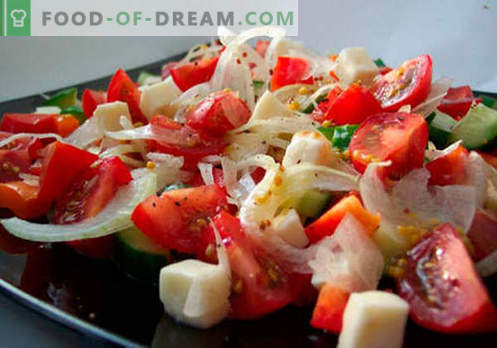 Świeże sałatki warzywne są najlepszymi przepisami. Jak prawidłowo i smacznie przygotować sałatki ze świeżych warzyw.