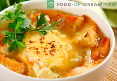 Francuska zupa cebulowa - sprawdzone receptury. Jak prawidłowo i smacznie gotować francuską zupę cebulową.
