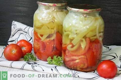 Sałatka na zimę z papryką i pomidorami z aspiryną - idealna metoda konserwowania