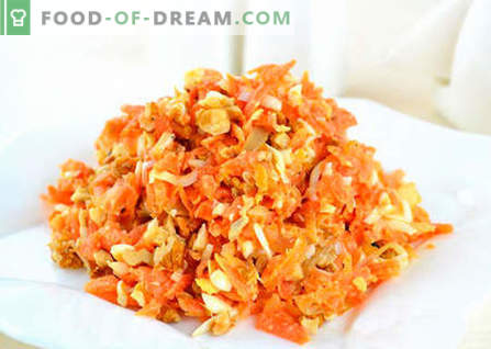 Sałatka z gotowanej marchewki - najlepsze przepisy. Jak właściwie i smacznie gotować sałatkę z gotowaną marchewką.