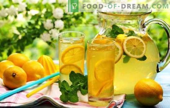 Lemoniada domowej roboty lemoniada: klasyczny imbir, do odchudzania. Jak zrobić lemoniadę w domu?