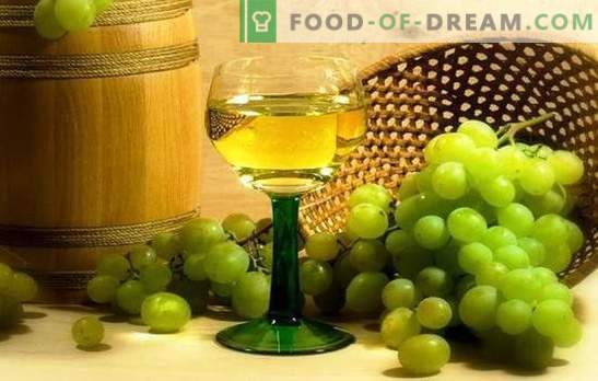 Wino z białych winogron: główne etapy produkcji win owocowych. Tajemnice domowej produkcji wina, próba białego wina gronowego