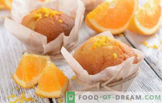 Pomarańczowe babeczki - rozweselić! Przepisy na smakowe, delikatne, słodkie i przewiewne pomarańczowe babeczki