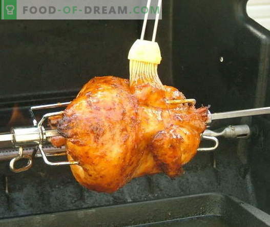Pluć kurczaka - najlepsze przepisy. Jak prawidłowo i smacznie ugotować kurczaka na rożnie.