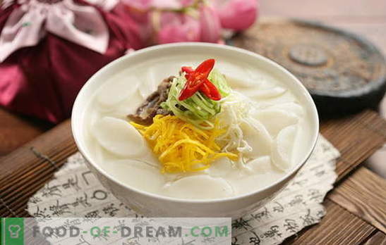 Koreańska zupa - pachnąca, gorąca i potężna! Przepisy na koreańską zupę: Daikon, owoce morza, makaron, kapusta, Tofu