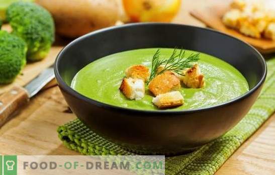 Zupa krem ​​z brokułów - dla zdrowia, umysłu i pięknej figury. Przepisy na zupy kremowe z brokułów ze śmietaną, serem, kurczakiem, grzybami