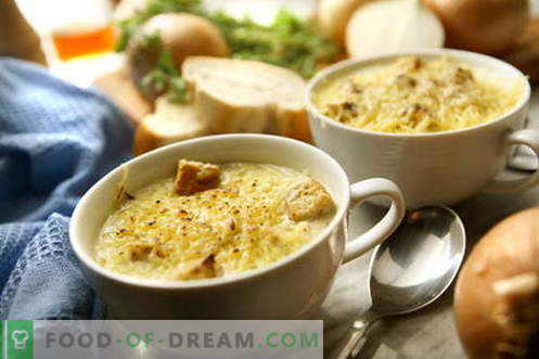 Zupa cebulowa - najlepsze przepisy. Jak prawidłowo i smacznie gotować zupę cebulową.