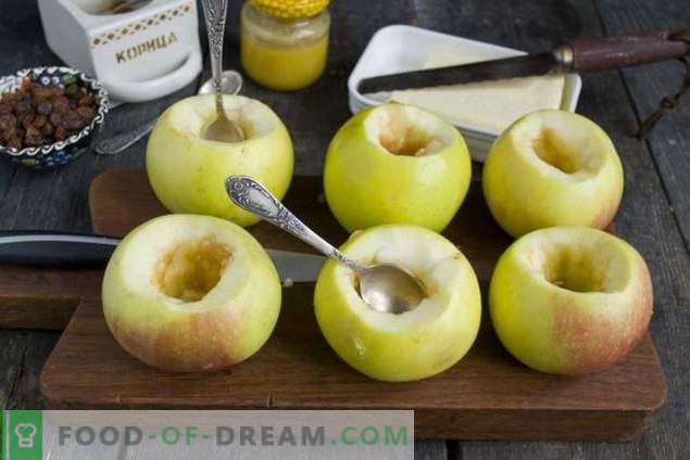 Pieczone jabłka z miodem i suszonymi owocami