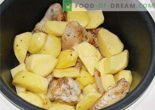 Kurczak z ziemniakami w wolnej kuchence - najlepsze przepisy. Jak właściwie i smacznie gotować w wolno gotującym się kurczaku z ziemniakami.