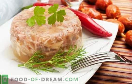 Step-by-step recipes of jelly from chicken in a slow cooker, pressure cooker and saucepan. Chicken Chicken - step by step, in detail, for beginners