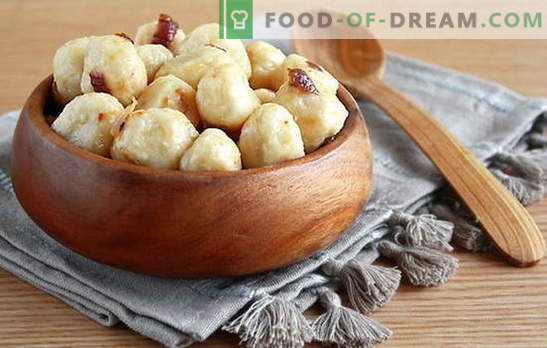 Leniwe pierogi z ziemniakami: podstawowe składniki, zasady gotowania. Przepisy smaczne pierogi leniwe z ziemniakami
