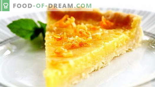 Lemon pie - najlepsze przepisy. Jak prawidłowo i smacznie gotować ciasto cytrynowe.