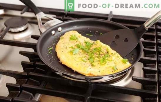 Omlet z mlekiem na patelni - szybkie i łatwe przepisy. Jak zrobić omlet z mlekiem na patelni z kiełbasą, serem, warzywami